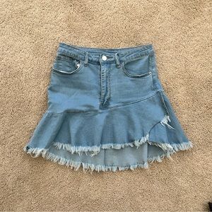 Blue jean skirt